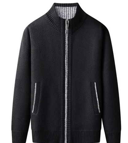 Knitted Zip Sweater for Men - Knox