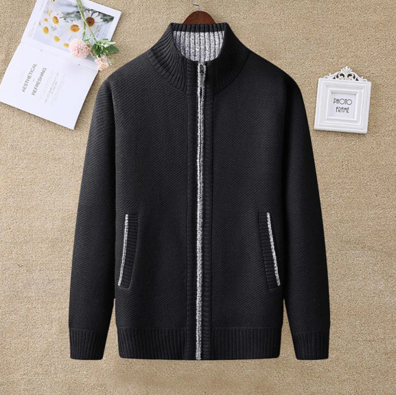 Knitted Zip Sweater for Men - Knox