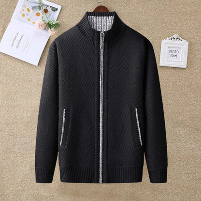 Knitted Zip Sweater for Men - Knox