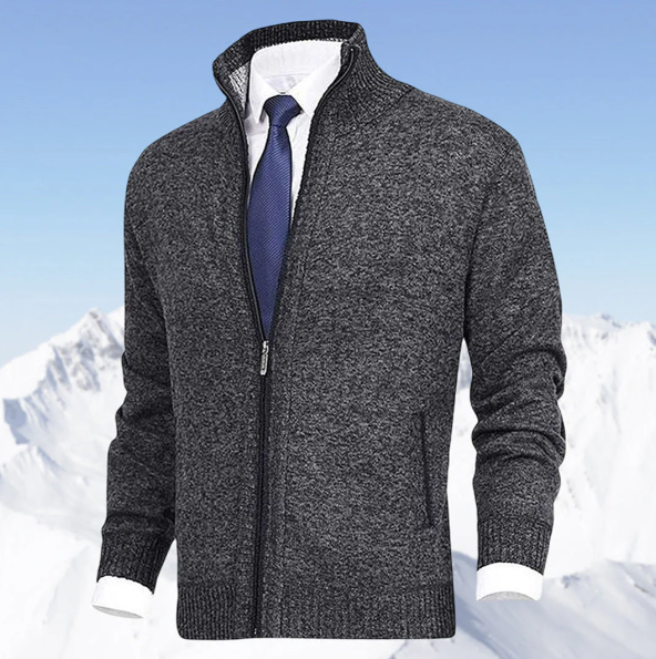 Knitted Zip Sweater for Men - Knox