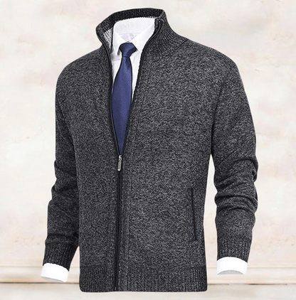 Knitted Zip Sweater for Men - Knox