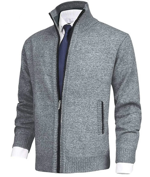Knitted Zip Sweater for Men - Knox