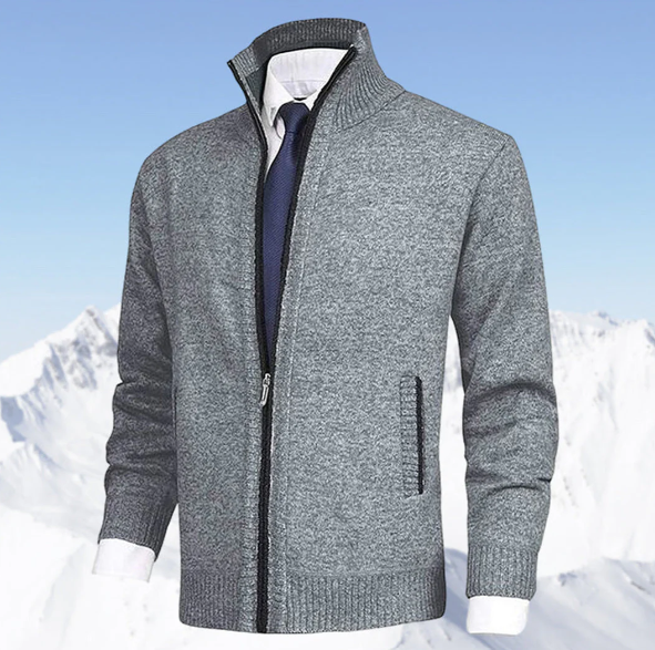 Knitted Zip Sweater for Men - Knox