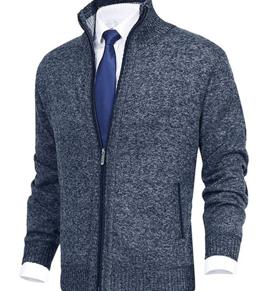 Knitted Zip Sweater for Men - Knox