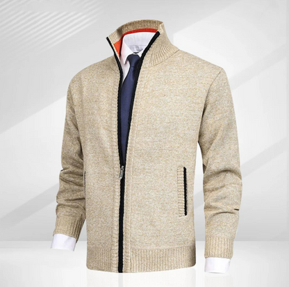 Knitted Zip Sweater for Men - Knox