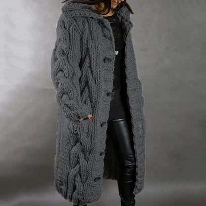 Knitted coat for women