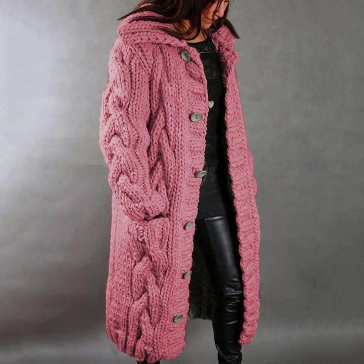Knitted coat for women