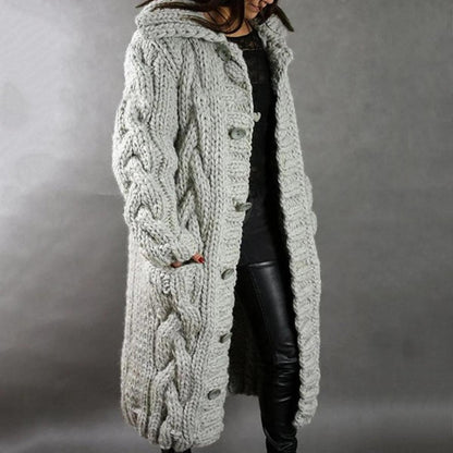Knitted coat for women