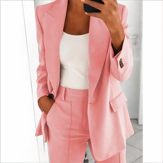 Blazer con pantalones para mujer - cómodo y fresco