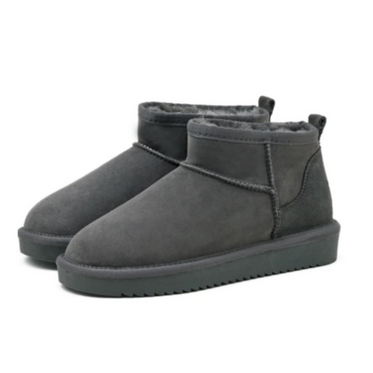 Bottes courtes avec doublure en fausse fourrure douce