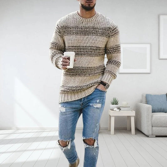 Suéter casual de cuello redondo para hombre - ideal para la primavera