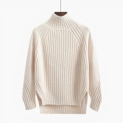 Pull à col roulé en laine mérinos pour femme – Chaud, intemporel et confortable