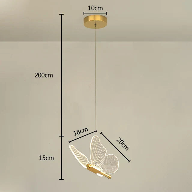 Butterfly LED Pendant Lamp - Elegance & Atmosphere