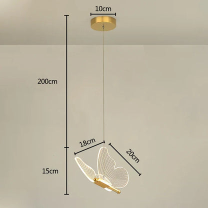 Magical LED Butterfly Pendant Lights for the Children's Room