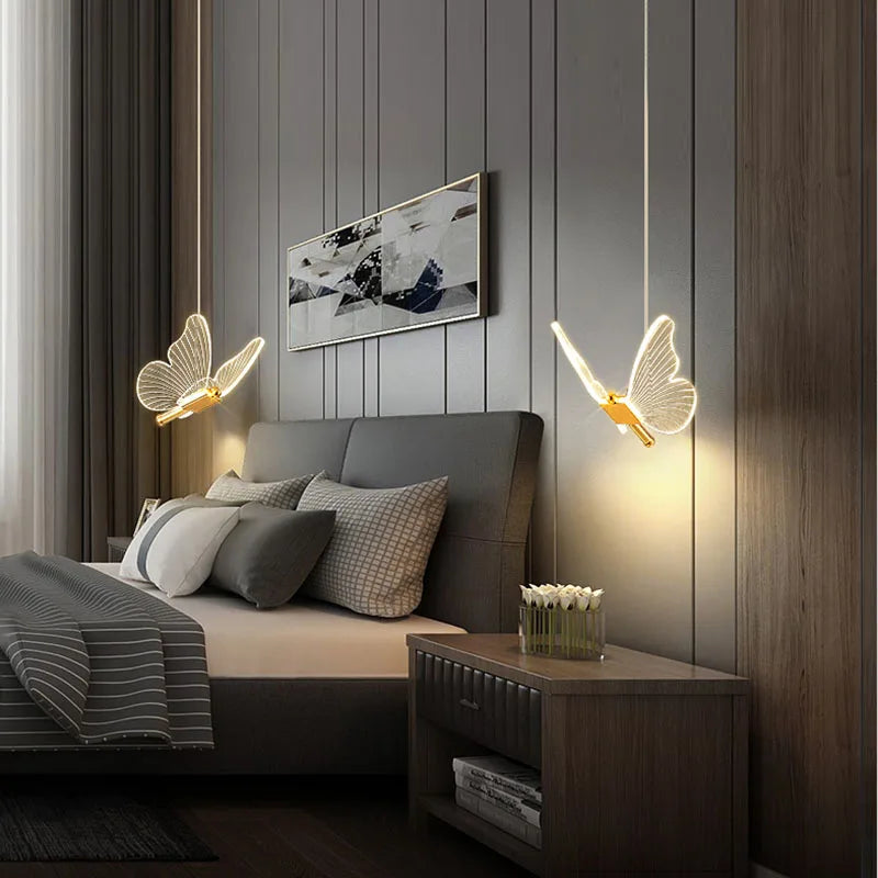 Magical LED Butterfly Pendant Lights for the Children's Room