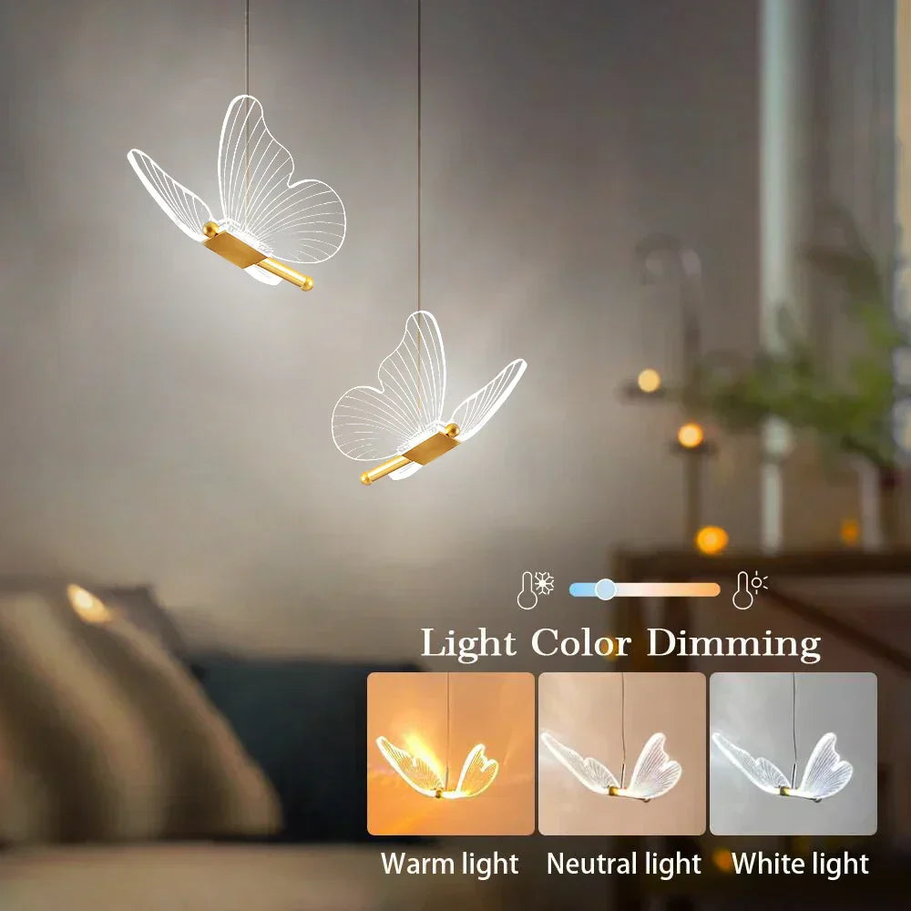 Butterfly LED Pendant Lamp - Elegance & Atmosphere
