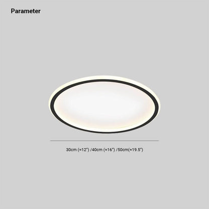 Quinn Modern Round LED Ceiling Light Metal/Acrylic