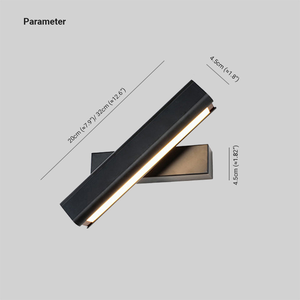 Modern LED Wall Lamp of Wood and Metal