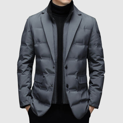 Men's Padded Winter Jacket with Down Filling – Elegant and Warm