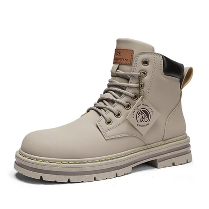 Lace-up Boots with Sturdy Construction