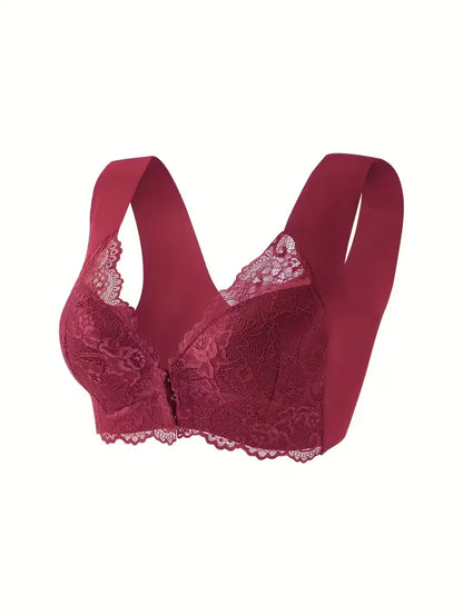 Lace Bra with Front Closure