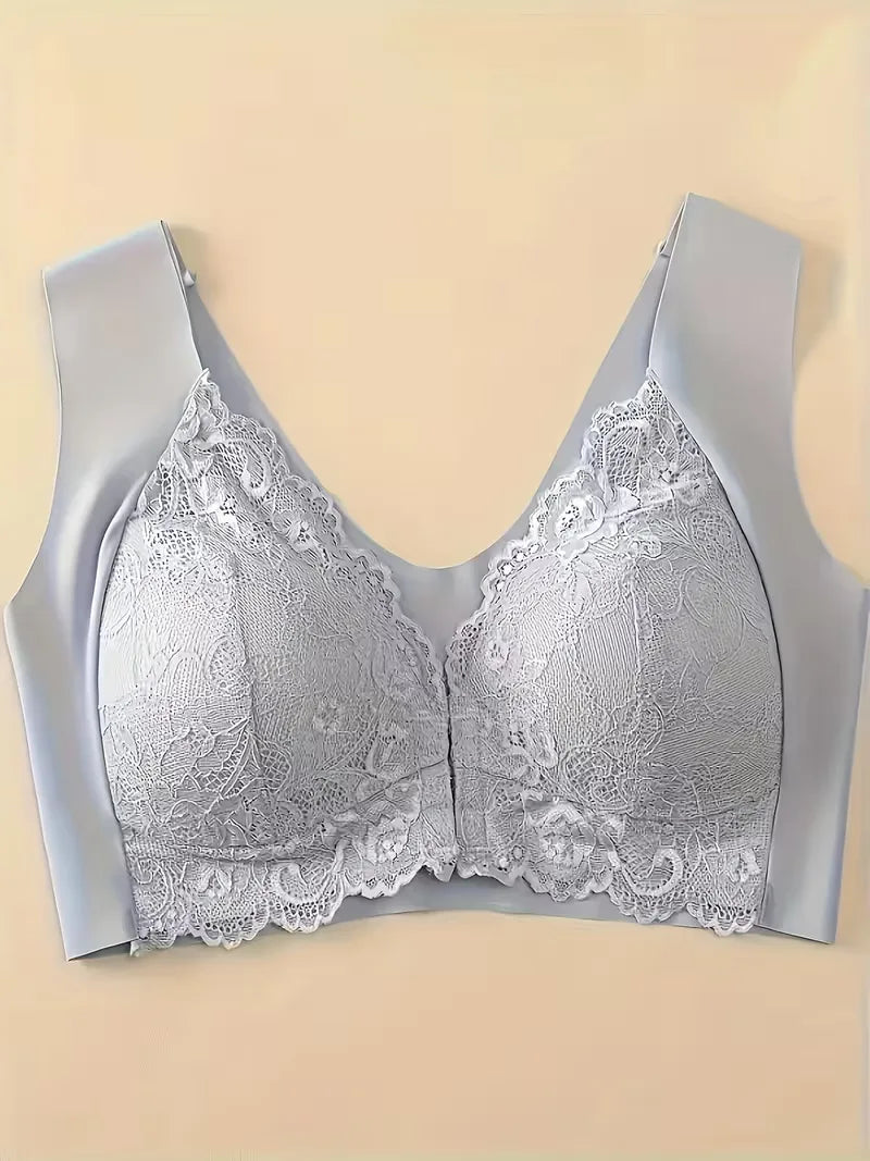 Lace Bra with Front Closure