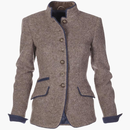Ladies Blazer with Notched Collar – Button Front Style