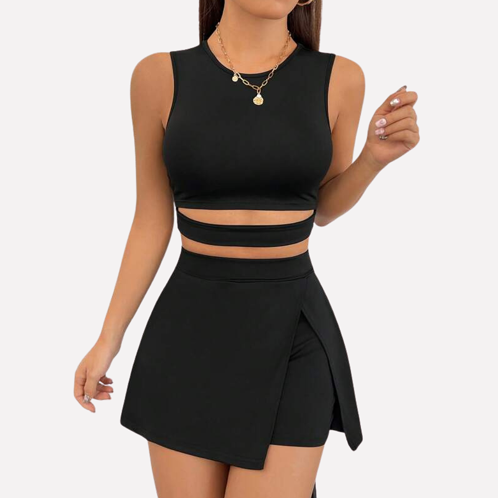 Ladies' Blouse and Split Skirt Set