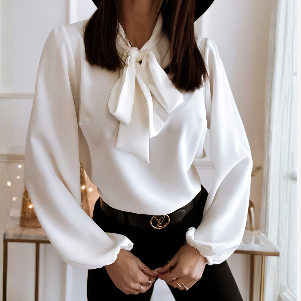 Ladies' Blouse with Bow Detail