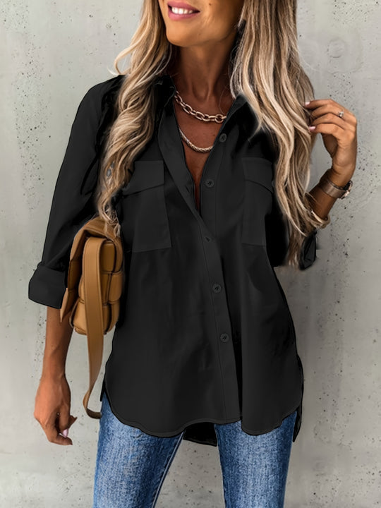 Ladies' Blouse with Buttons – Elora