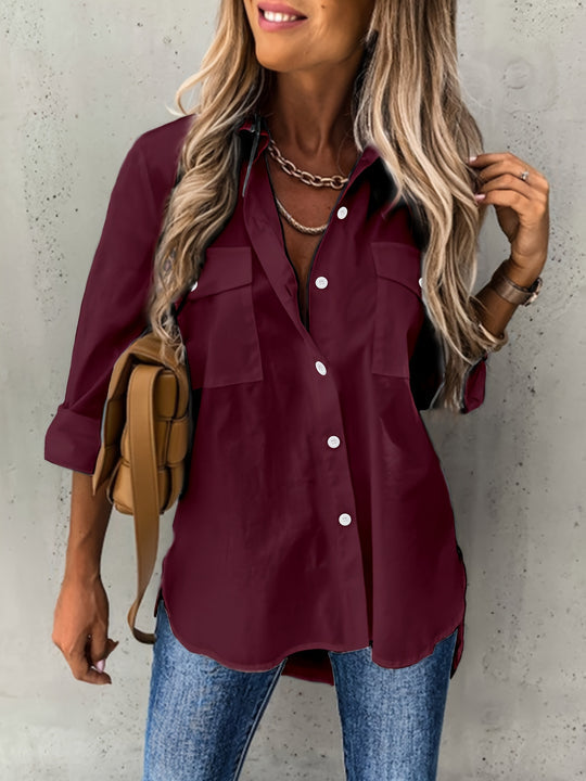 Ladies' Blouse with Buttons – Elora