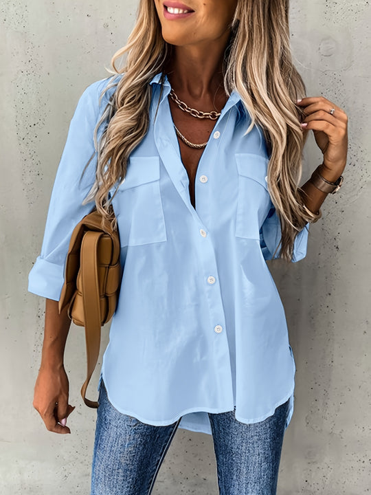 Ladies' Blouse with Buttons – Elora