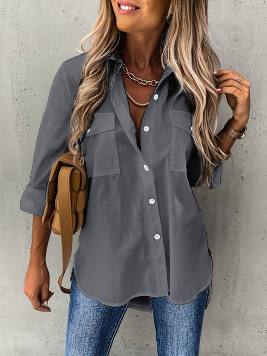Ladies' Blouse with Buttons – Elora