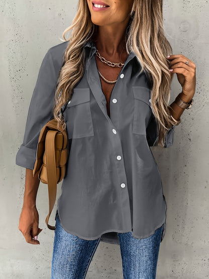 Ladies' Blouse with Buttons – Elora