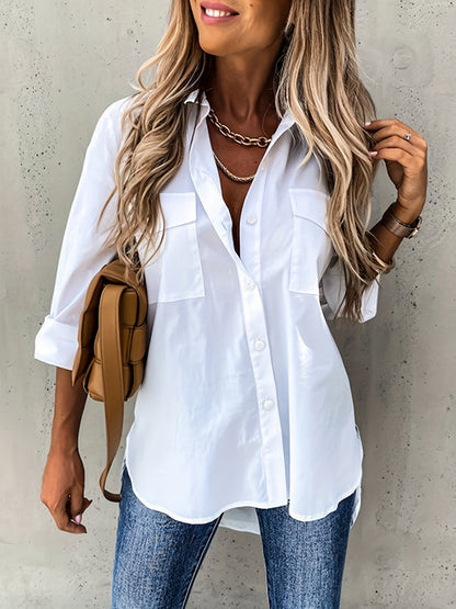 Ladies' Blouse with Buttons – Elora