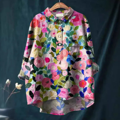 Ladies Blouse with Floral Print