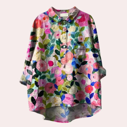 Ladies Blouse with Floral Print