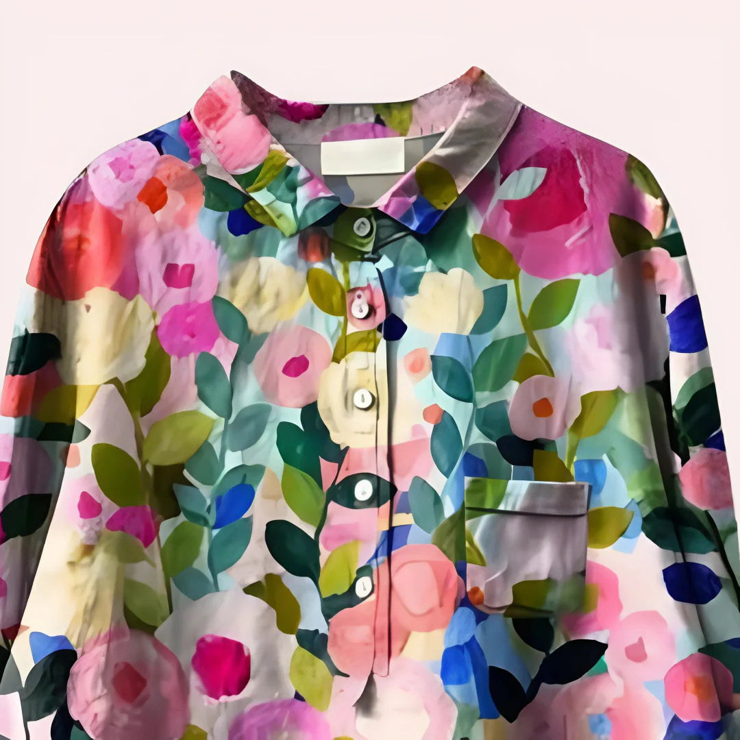 Ladies Blouse with Floral Print
