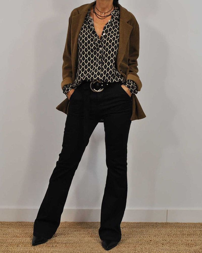 Ladies' Blouse with V-Neck - Zara
