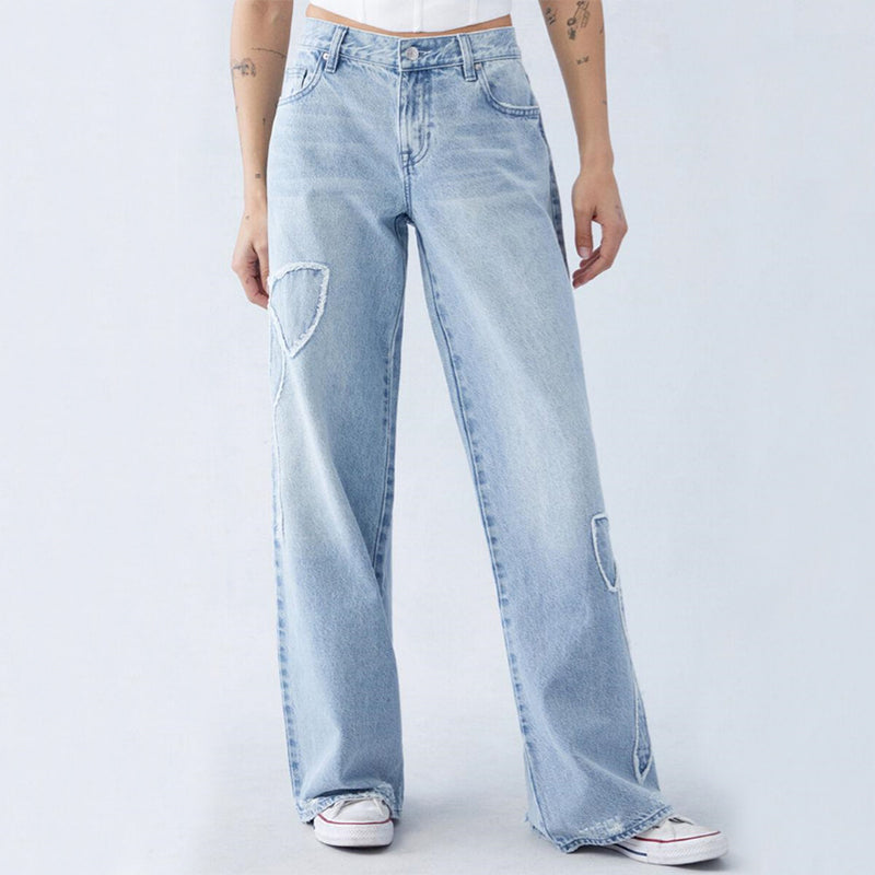 Ladies' Denim Jeans - Wide Fit - Comfortable and Stylish