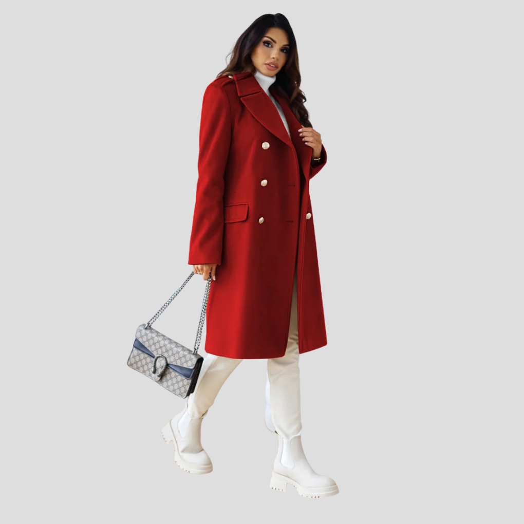 Ladies Double-Breasted Coat