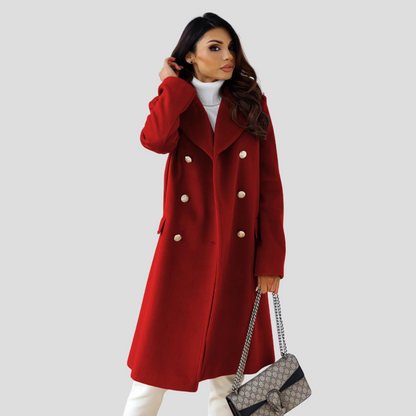 Ladies Double-Breasted Coat
