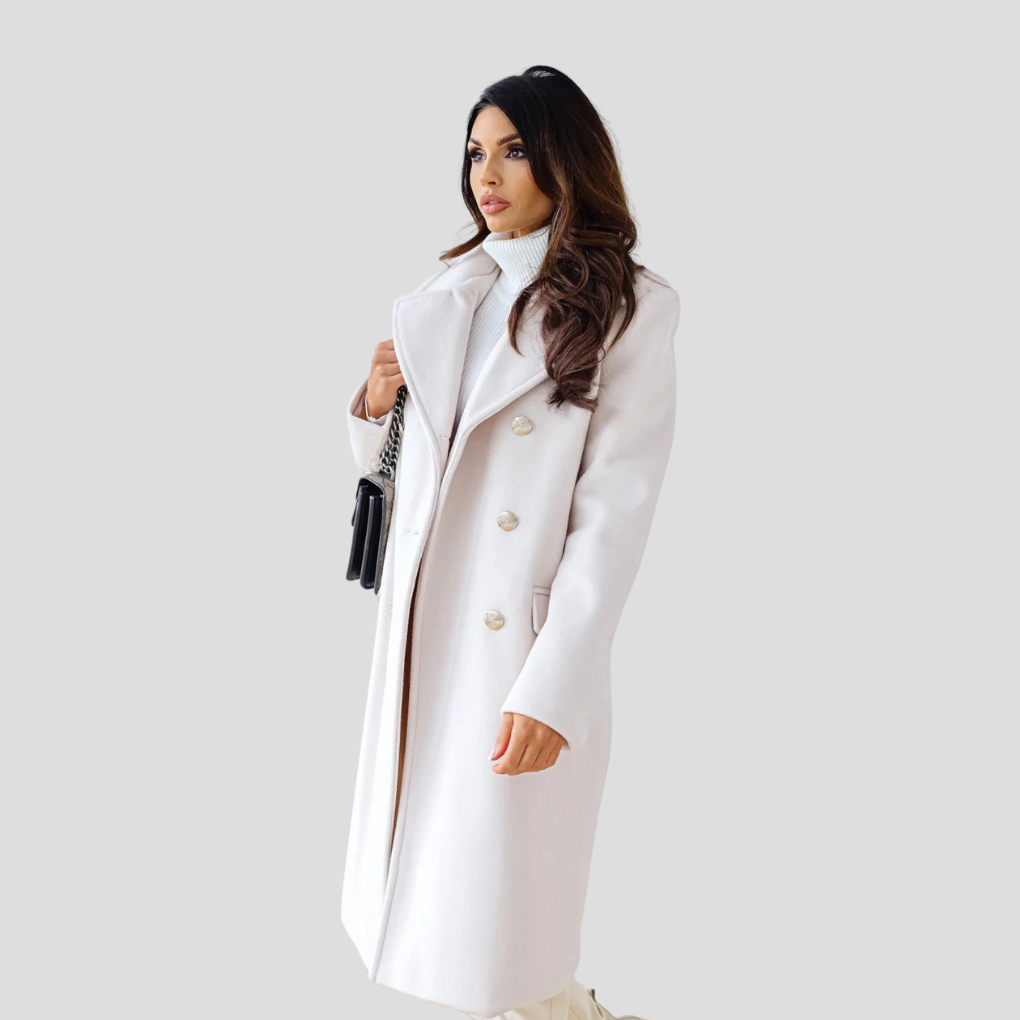 Ladies Double-Breasted Coat
