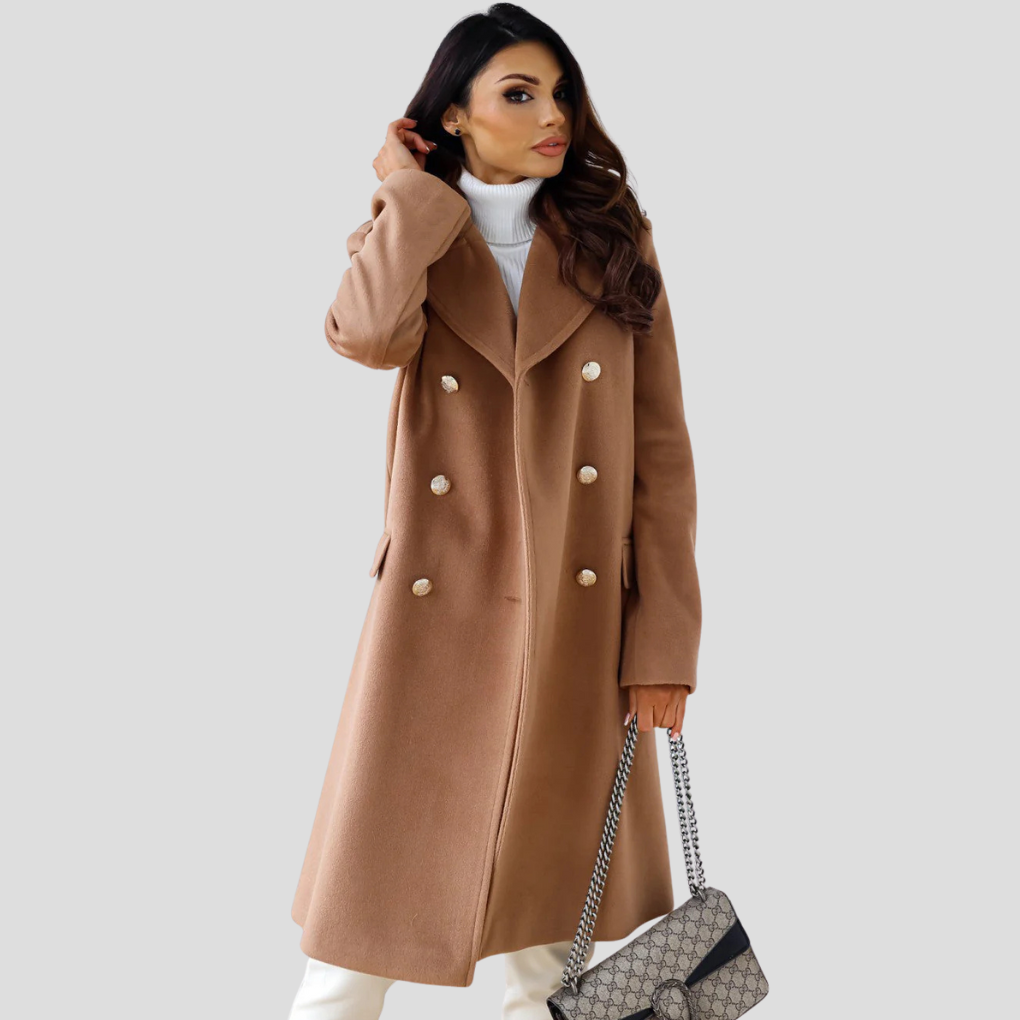 Ladies Double-Breasted Coat