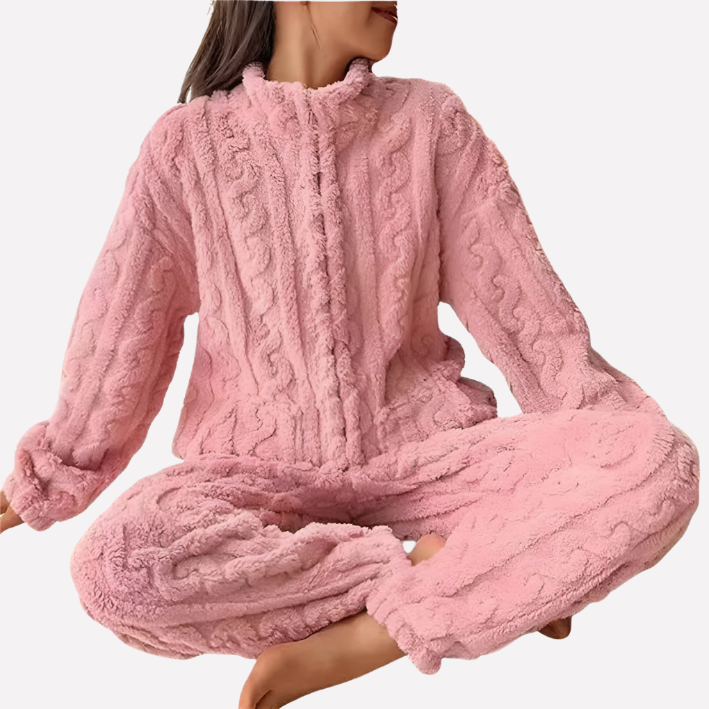 Ladies Fleece Pajama Set