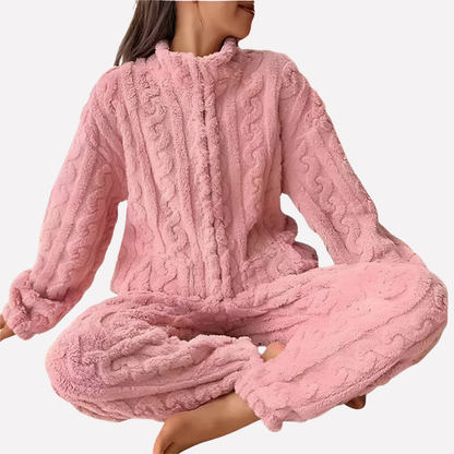 Ladies Fleece Pajama Set