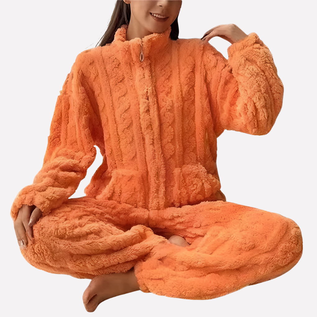 Ladies Fleece Pajama Set