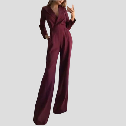 Ladies' Jumpsuit with Wide Straps