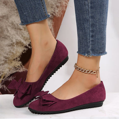 Ladies' Loafers with Bow Detail and Comfortable Fit