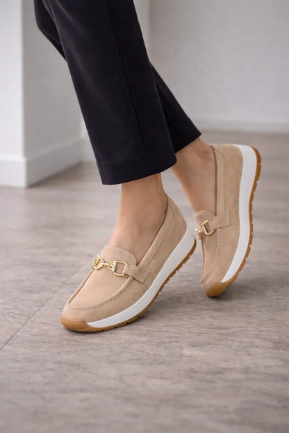 Ladies' Loafers with Gold Detail